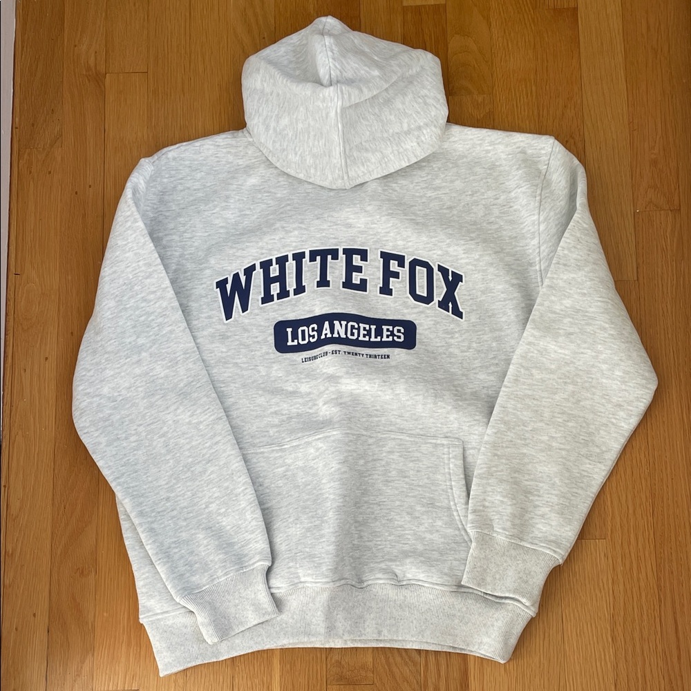 Oversized White Fox Boutique Light Gray Hoodie